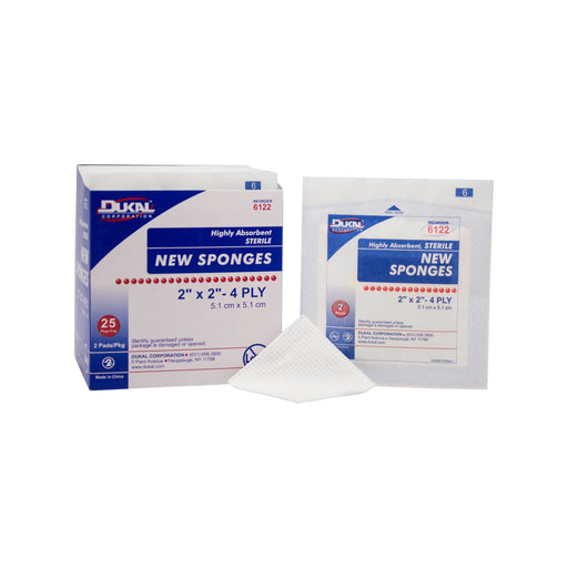 Dukal Corporation Dukal Corporation 6122 Sponge 2" x 2" Non-Woven New Sponge Supplies reLink Medical