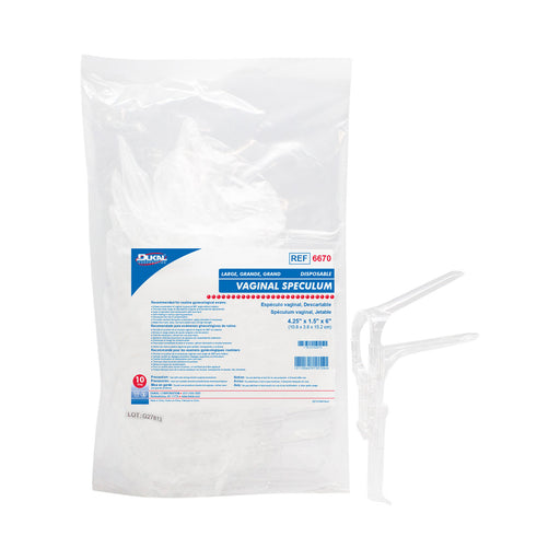 Dukal Corporation Dukal Corporation 6670 Vaginal Speculum Large Disposable 10/bg 10 Supplies reLink Medical