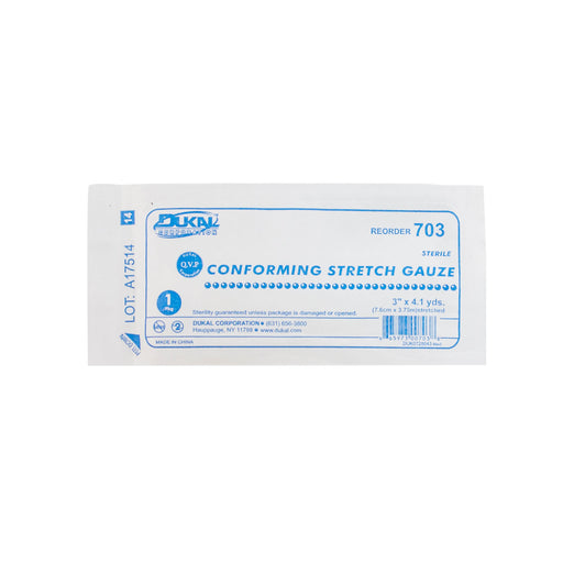 Dukal Corporation Dukal Corporation 703 Stretch Gauze 3" x 4.1 yd Sterile 1/pk 12 Supplies reLink Medical