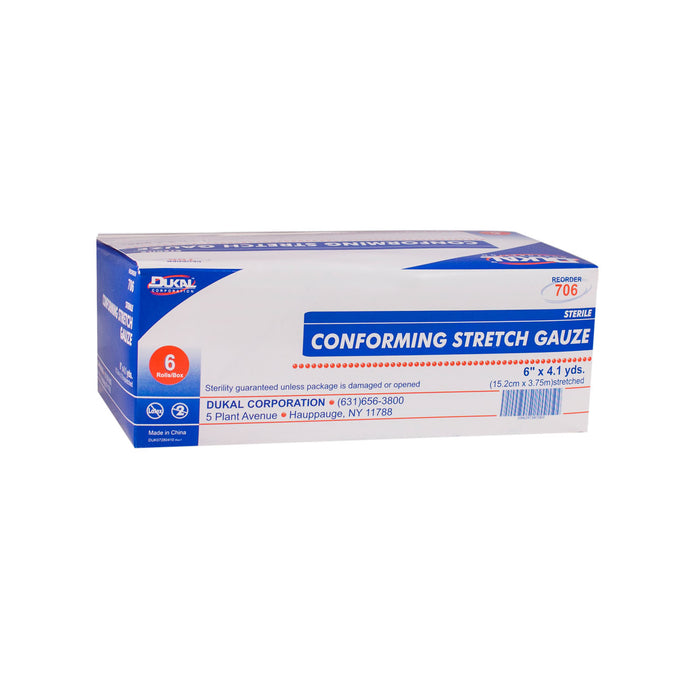 Dukal Corporation Dukal Corporation 706 Stretch Gauze 6" x 4.1 yd Sterile 6/bx 8 Supplies reLink Medical