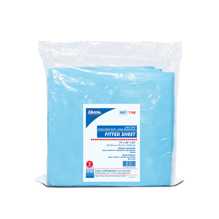 Dukal Corporation Dukal Corporation 7106 Fitted Sheet Heavy Duty Fluid Impervious 74" Supplies reLink Medical