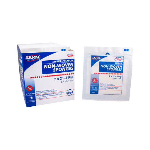 Dukal Corporation Dukal Corporation 7224P Sponge 2" x 2" Non-Woven Premium Sterile Supplies reLink Medical