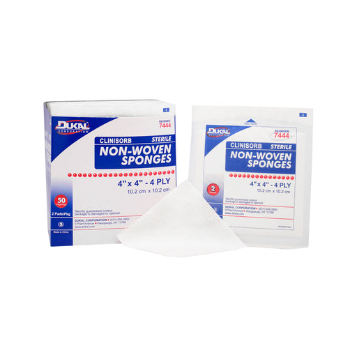 Dukal Corporation Dukal Corporation 7444 Clinisorb Non-Woven Sponge 4" x 4" 4-Ply Supplies reLink Medical