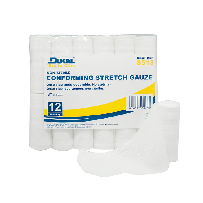 Dukal Corporation Dukal Corporation 8518 Conming Stretch Gauze 3" Non-Sterile 12 Supplies reLink Medical