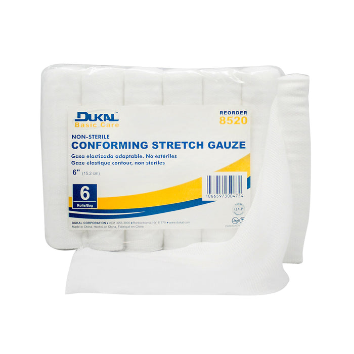 Dukal Corporation 8520 Conming Stretch Gauze 6" Non-Sterile 6