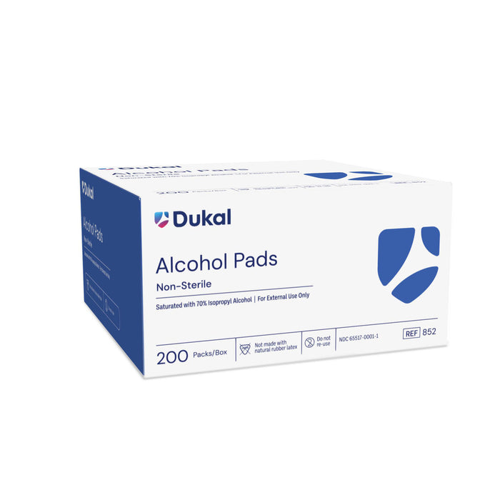 Dukal Corporation Dukal Corporation 852 Alcohol Prep Pad Medium 2-Ply Non-Sterile Supplies reLink Medical