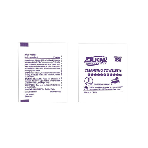 Dukal Corporation Dukal Corporation 858-1000 Cleansing Towelettes 5" x 8" Bulk 1/pk Supplies reLink Medical