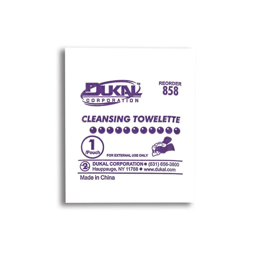 Dukal Corporation Dukal Corporation 858 Cleansing Towelette 5" x 8" 1/pk 100 pk/bx Supplies reLink Medical
