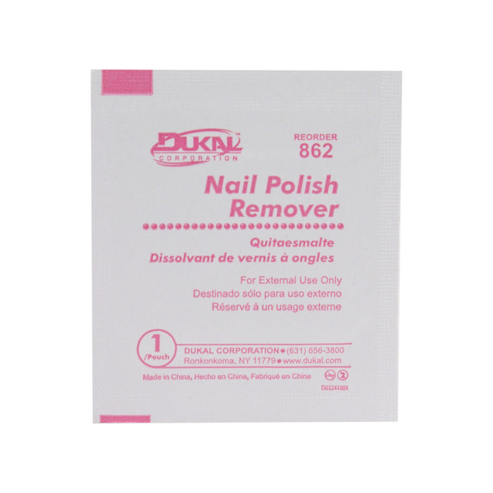 Dukal Corporation Dukal Corporation 862 Nail Polish Remover Pads 1/pk 100 pk/bx 10 Supplies reLink Medical