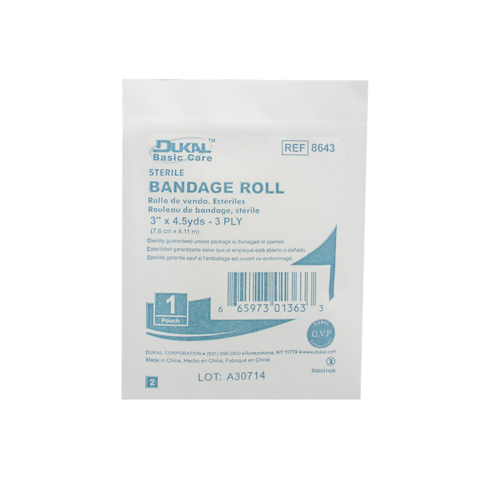 Dukal Corporation Dukal Corporation 8643 Basic Care Fluff Bandage Roll 3" x 4.5 yd Supplies reLink Medical