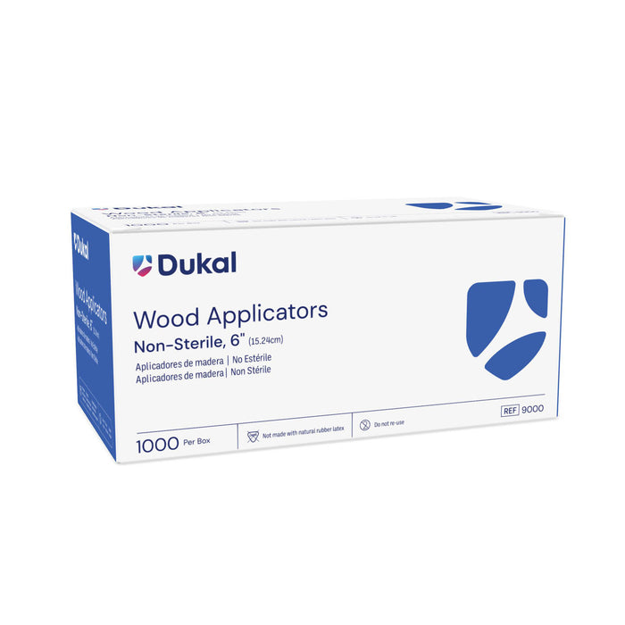 Dukal Corporation Dukal Corporation 9000 Applicator 6" Wood Non-Sterile 1000/bx 30 Supplies reLink Medical