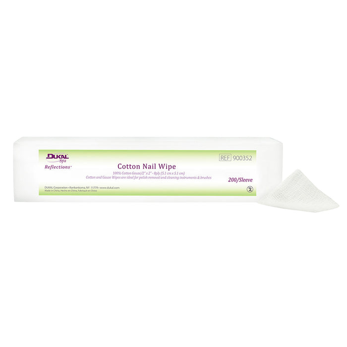 Dukal Corporation Dukal Corporation 900352 Cotton Nail Wipes 2" x 2" 8-Ply Supplies reLink Medical