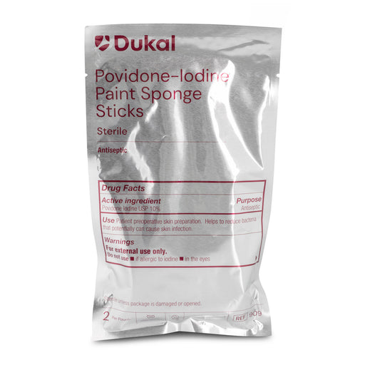 Dukal Corporation Dukal Corporation 909 Povidone-Iodine Paint Sponge Sticks 2/pk 10 Supplies reLink Medical