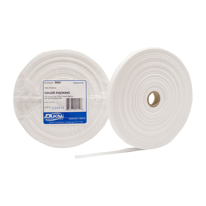 Dukal Corporation Dukal Corporation 9902 Gauze Packing Non-Sterile 28 x 24 Mesh ‚½" Supplies reLink Medical