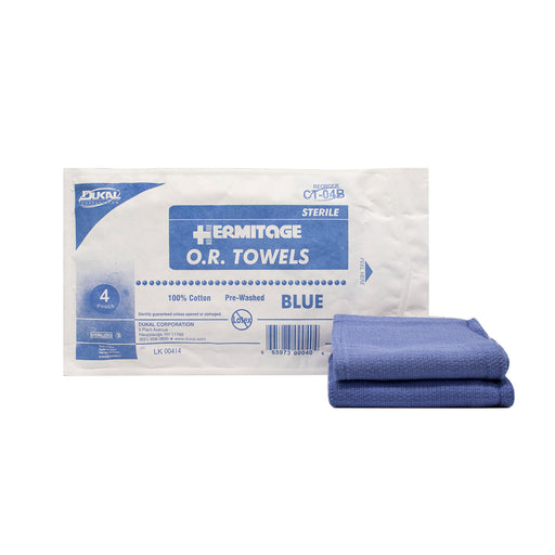 Dukal Corporation Dukal Corporation CT-04B OR Towel 17 x 26 Sterile 4s Blue Supplies reLink Medical