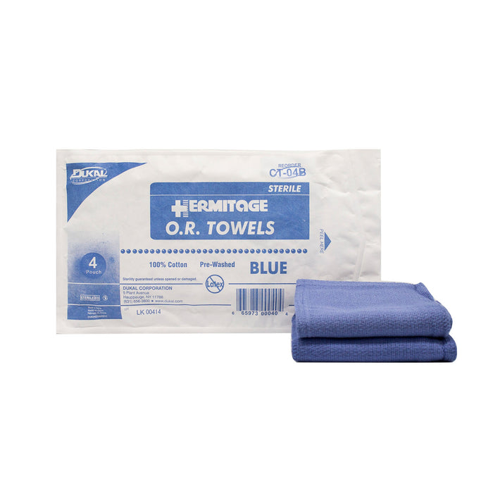 Dukal Corporation Dukal Corporation CT-04B OR Towel 17 x 26 Sterile 4s Blue Supplies reLink Medical