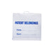 Dukal Corporation Dukal Corporation PB01 Patient Belongings Bag with Handle White 20" Supplies reLink Medical