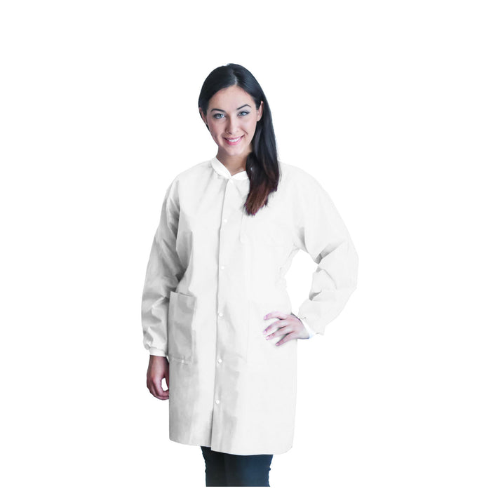 Dukal Corporation Dukal Corporation UGC-6602-XXL FitMe Lab Coats XX-Large White Supplies reLink Medical