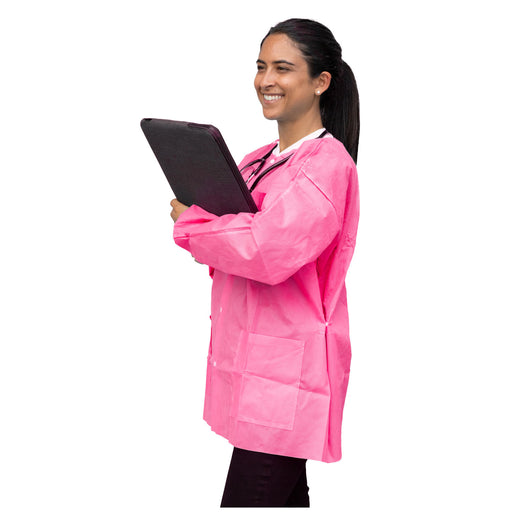 Dukal Corporation Dukal Corporation UGJ-6509-XXL FitMe Lab Jackets XX-Large Raspberry Supplies reLink Medical