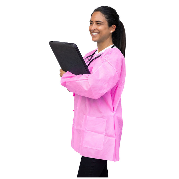 Dukal Corporation Dukal Corporation UGJ-6510-S FitMe Lab Jackets Small Bubblegum Supplies reLink Medical