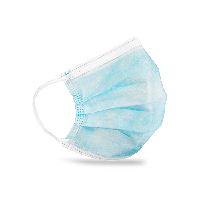 Dukal Corporation Dukal Corporation ULM-6381 FluidBloq Mask Level 3 Ear-Loop Blue Supplies reLink Medical