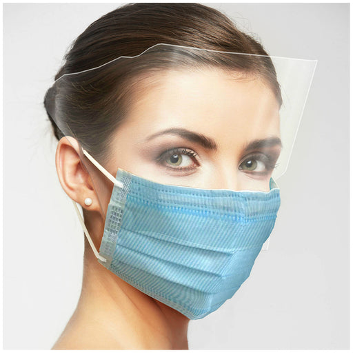 Dukal Corporation Dukal Corporation ULM-6391 Mask Level 3 Ear Loop with Shield Blue Supplies reLink Medical