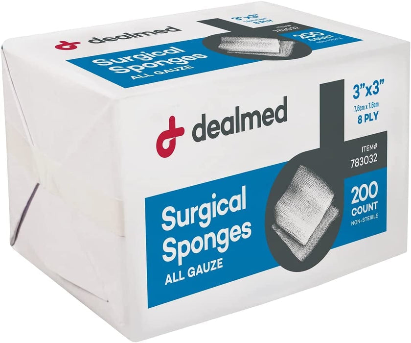 AMD-Medicom AMD-Medicom A3003 Gauze Sponge 3" x 3" 8-Ply Non-Sterile 200/bg Supplies reLink Medical