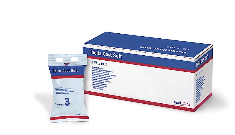 BSN Medical/Jobst 7270818 Delta-Cast II Cast Tape Soft Red 3" x