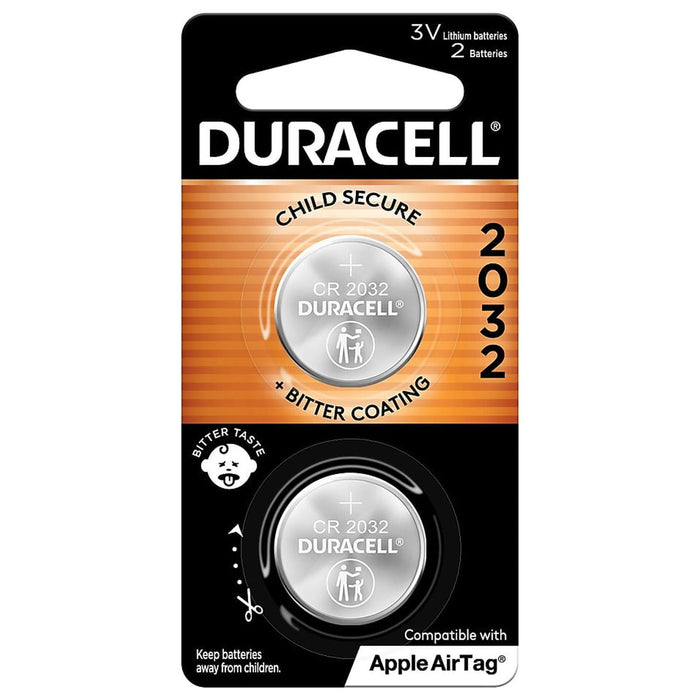 Duracell Duracell DL2032B2PK  Lithium Coin Battery 2032 3V 2/ea 6 ea/pk Batteries reLink Medical
