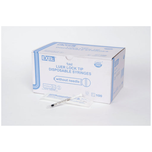 Exel Corporation Exel Corporation 26050 Syringe Only 1mL Luer Lock 100/bx 10 Supplies reLink Medical
