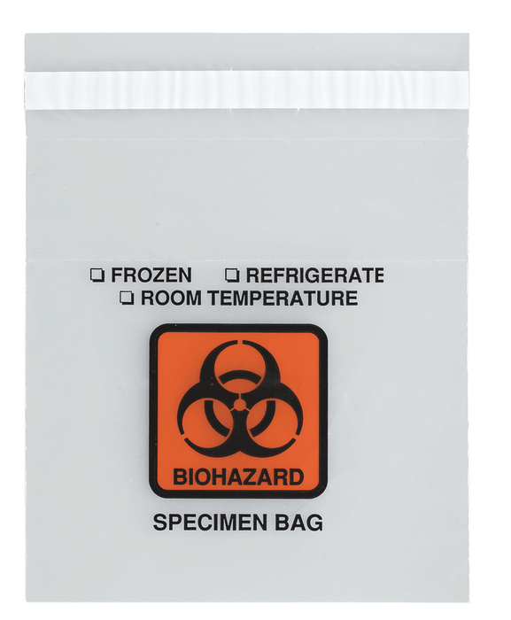 ASP Global ASP Global B122 Specimen Transport Bag Printed BIOHAZARD Light Supplies reLink Medical