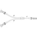 ICU Medical ICU Medical MX456CVL Extension Set Standard Bore Bifurcated Back Supplies reLink Medical