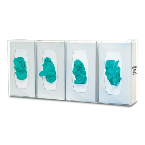 MarketLab, Inc. MarketLab Inc. GL040-0111 Glove Box Dispenser Quad with Dividers Supplies reLink Medical