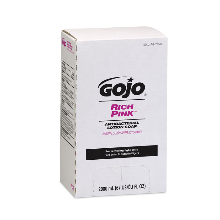 GOJO Industries, Inc. GOJO Industries Inc. 7220-04 Rich Pink Antibacterial Lotion Soap Supplies reLink Medical