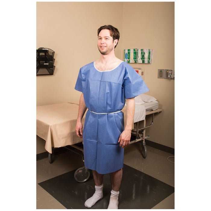 Graham Medical Graham Medical 65334 Exam Gown Non-Woven 30" x 46" Blue Large Supplies reLink Medical