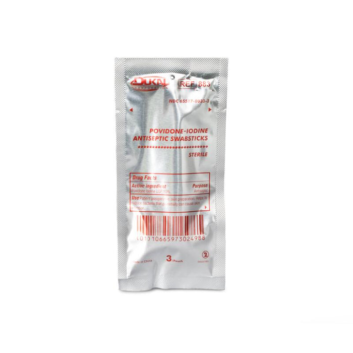 Dukal Corporation Dukal Corporation 883-500 PVP-I Prep Swabstick 3's 4" Bulk 3/pch Supplies reLink Medical