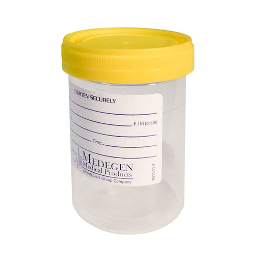 Medegen Medical Products, LLC Medegen Medical Products LLC 4946 Specimen Container 120ml Yellow Supplies reLink Medical