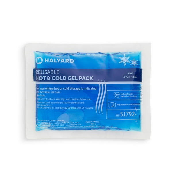 O&M Halyard O&M Halyard 51792 Gel Pack Hot/Cold Small 4.75" x 6" Reusable Supplies reLink Medical