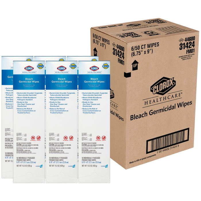 Clorox Sales Company Clorox Sales Company 31424 Clorox Healthcare Bleach Germicidal Wipes Supplies reLink Medical
