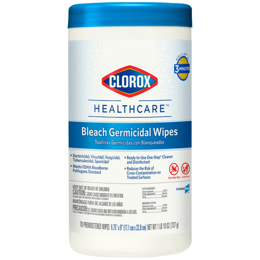 Clorox Sales Company Clorox Sales Company 35309 Clorox Healthcare Bleach Germicidal Wipes Supplies reLink Medical
