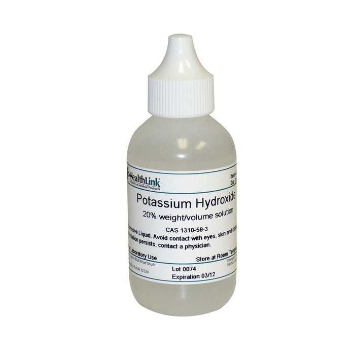 EDM3 Company LLC EDM3 Company LLC 400536 Potassium Hydroxide 20% Dropper Bottle 2 Supplies reLink Medical