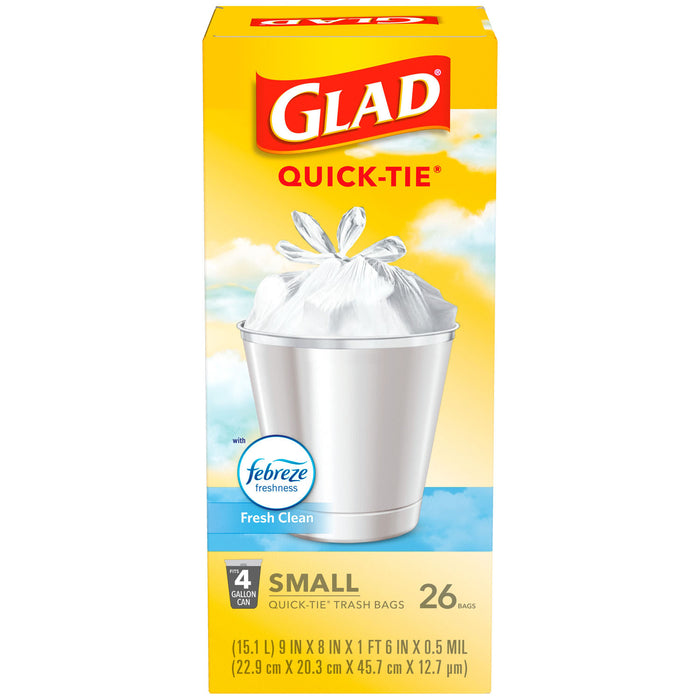 Clorox Sales Company Clorox Sales Company 78812 Glad Small Trash Bags - OdorShield 4 Supplies reLink Medical