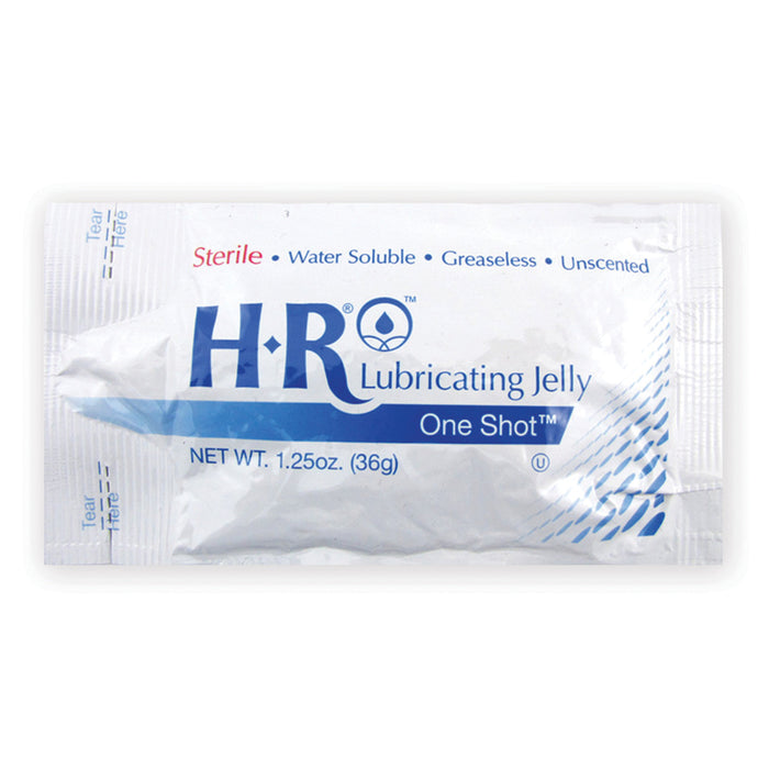 HR Healthcare HR Healthcare 205 HR Sterile Lubricating Jelly 1.25oz. OneShot Pouch Supplies reLink Medical