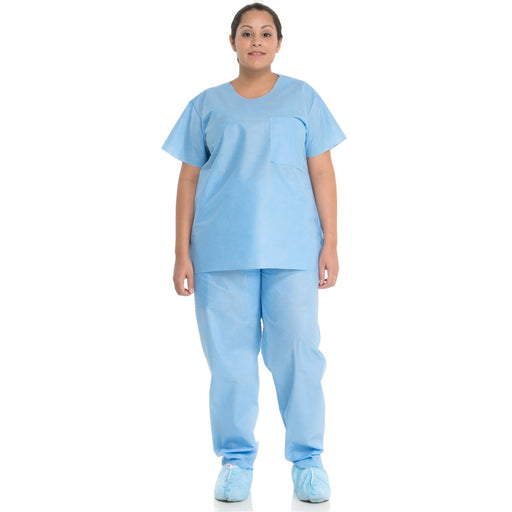 O&M Halyard O&M Halyard 47785 Scrub Pants Drawstring Blue XX-Large Supplies reLink Medical