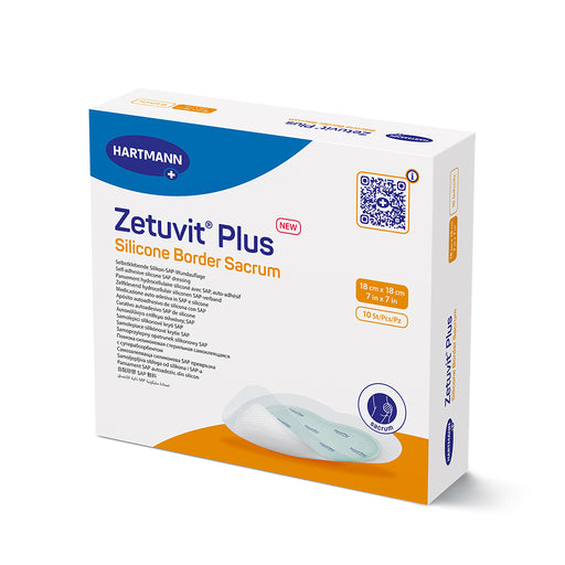 Hartmann USA Hartmann USA Inc. 413906 Zetuvit Plus Silicone Border Sacrum 7" x Supplies reLink Medical