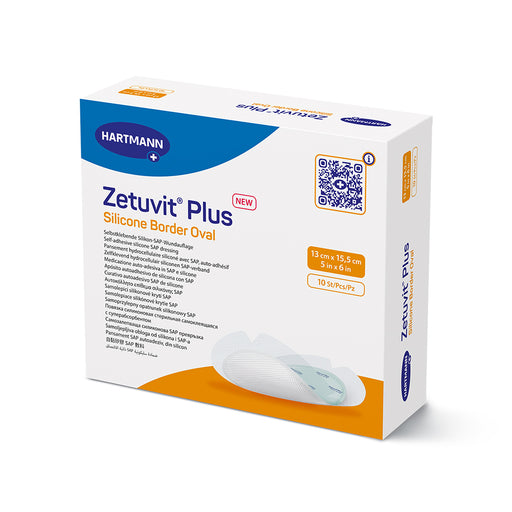 Hartmann USA, Inc. Hartmann USA Inc. 413908 Zetuvit Plus Silicone Border Oval 5" x 6" Supplies reLink Medical