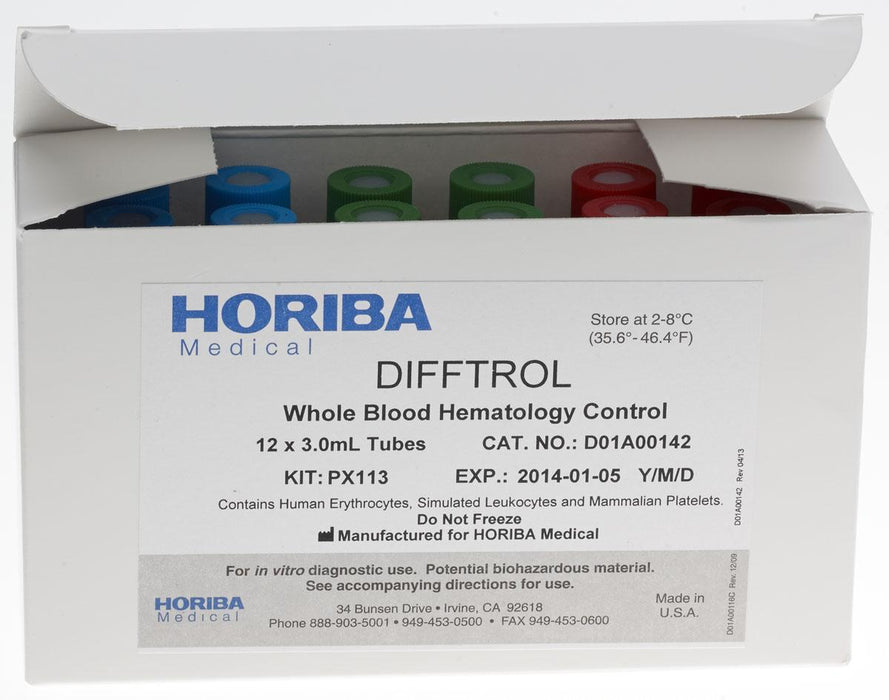 HORIBA Instruments, Inc. HORIBA Instruments Inc. 5300100131 Caps  Difftrol Kit Clinical Lab reLink Medical