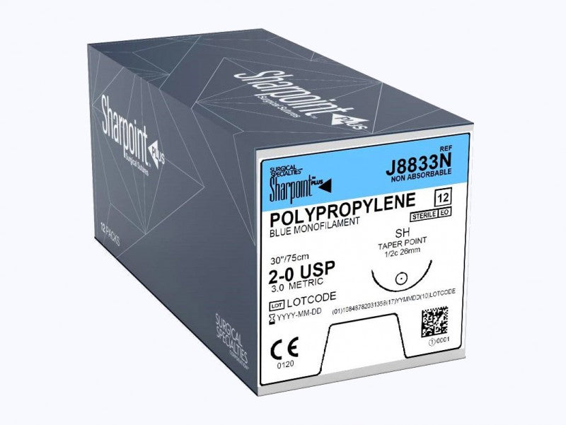 Surgical Specialties Corporation Surgical Specialties Corporation J8833N 2/0 Polypropylene Suture Supplies reLink Medical