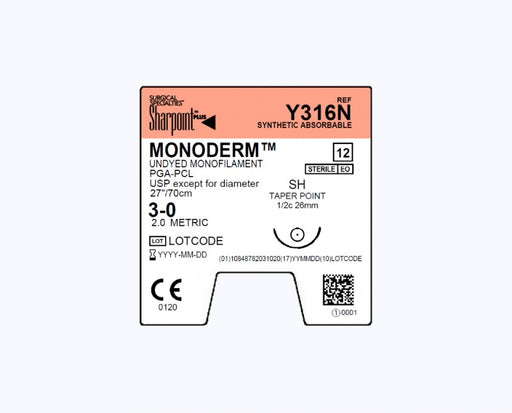 Surgical Specialties Corporation Surgical Specialties Corporation Y316N Monoderm Suture Taper Point Supplies reLink Medical