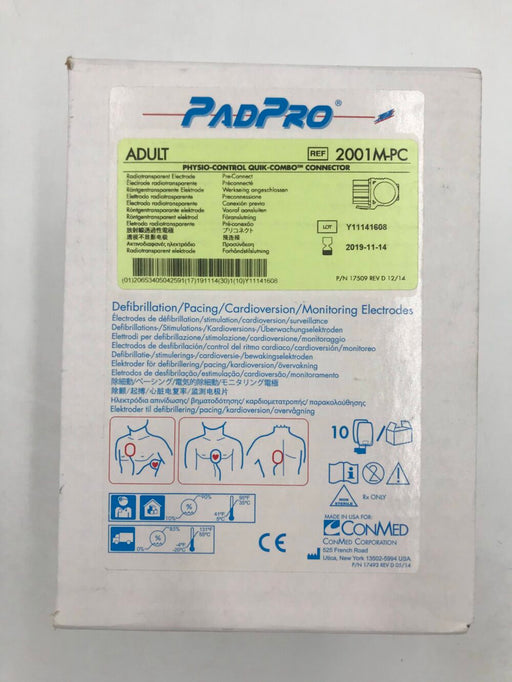 Conmed Conmed 2001M-PC Electrode Adult Radiotransparent Pads Supplies reLink Medical
